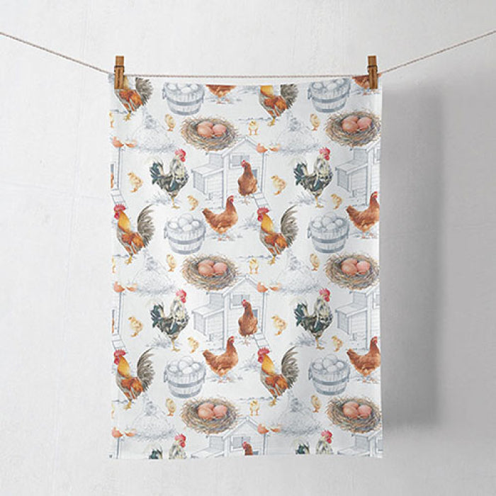 Trapo de cocina gallinas
