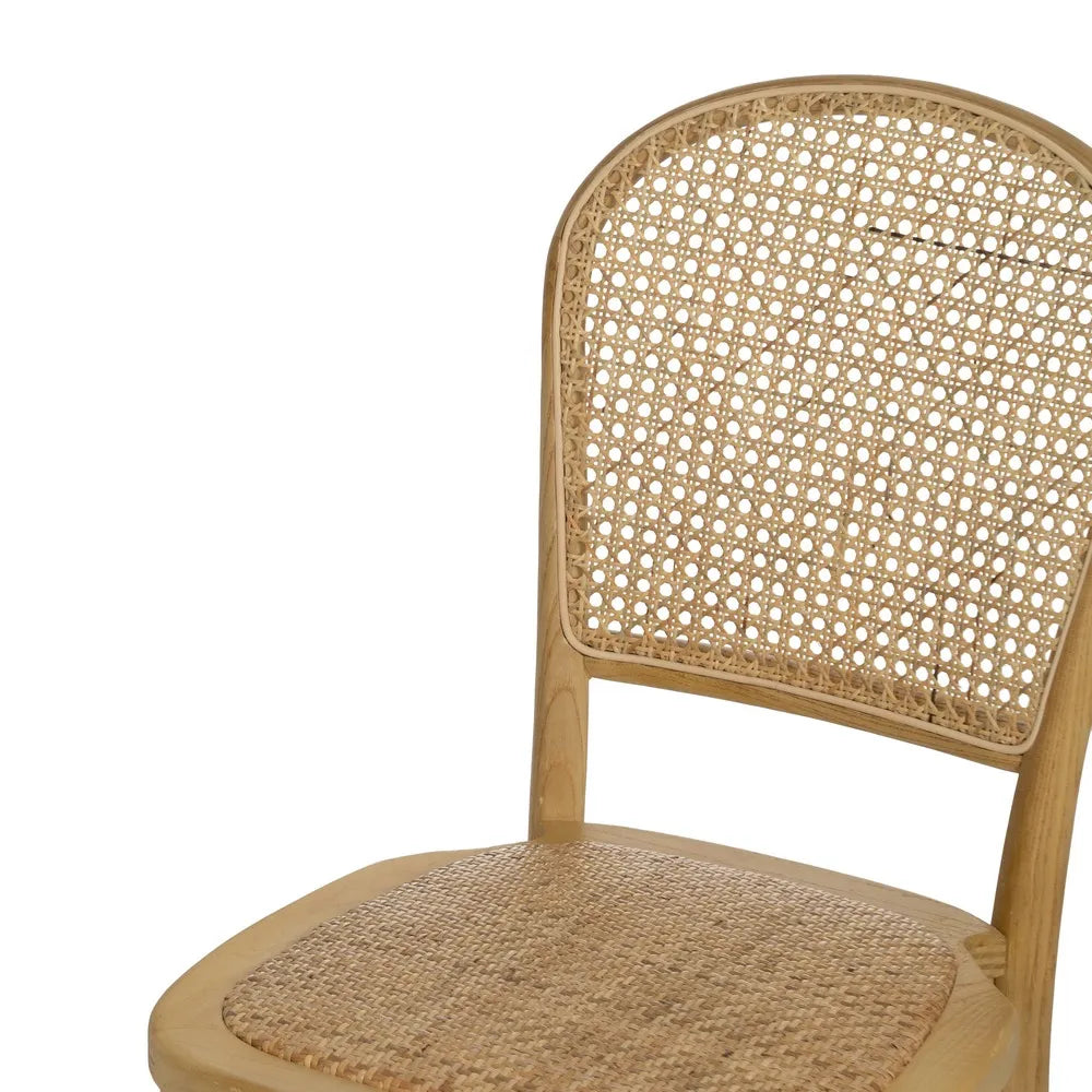 Silla natural de madera