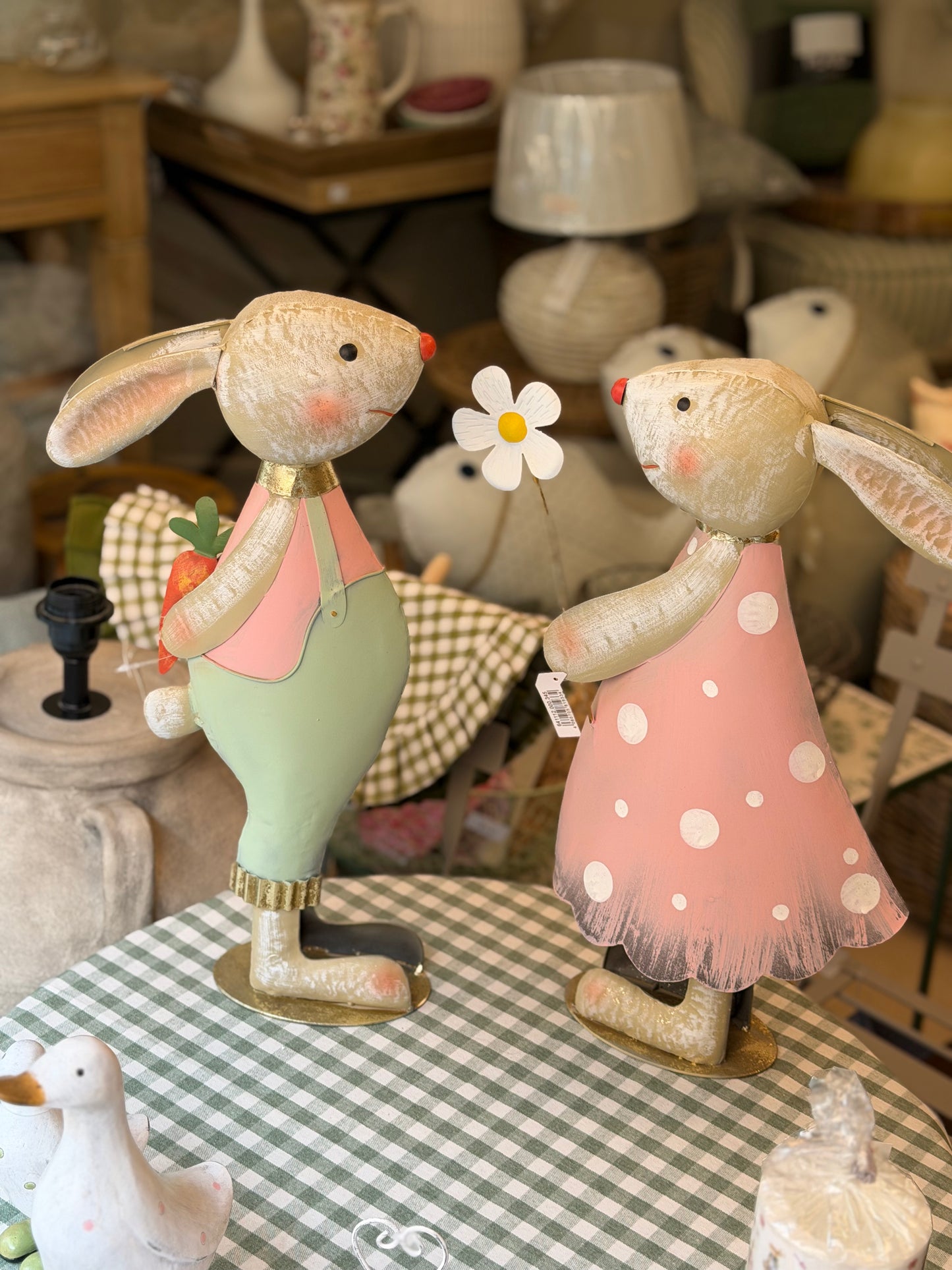 Conejos metálicos 43cm