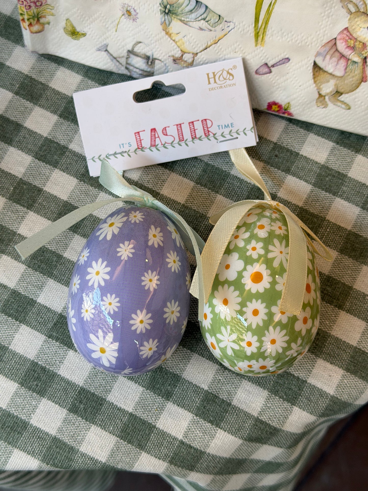 Pack de dos huevos florecitas