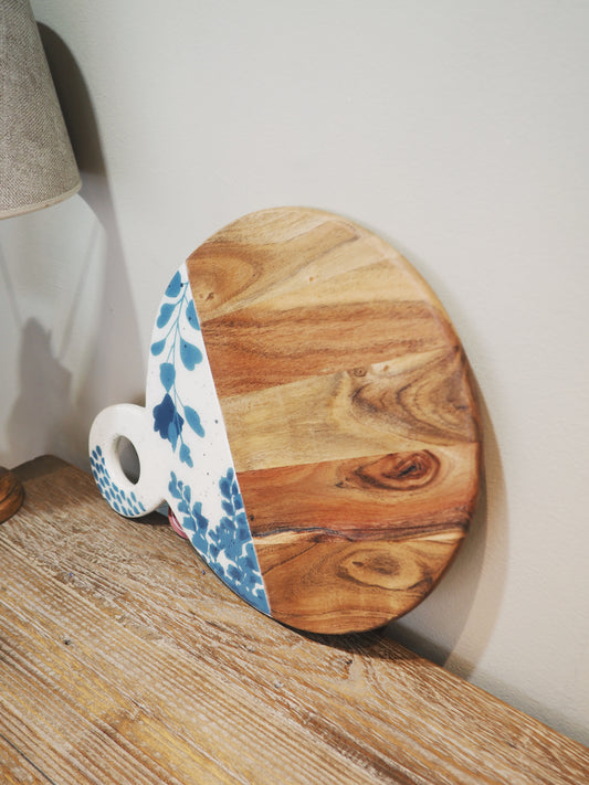 Tabla madera azul