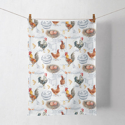 Trapo de cocina gallinas