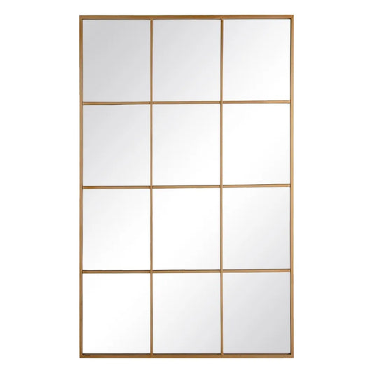 Espejo ventana oro