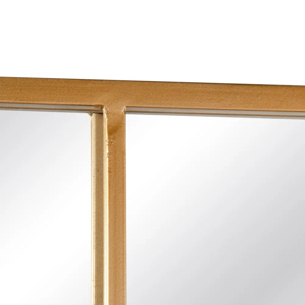 Espejo ventana oro