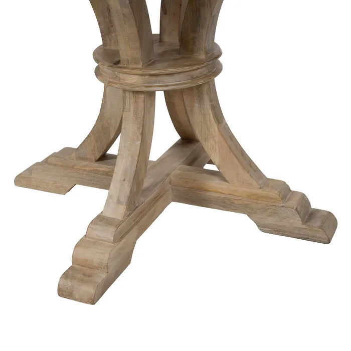 Mesa comedor blaco rozado