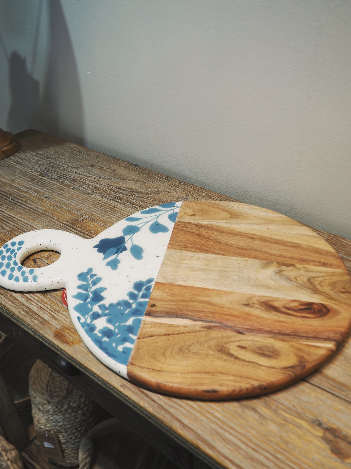 Tabla madera azul