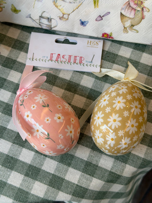 Pack de dos huevos florecitas