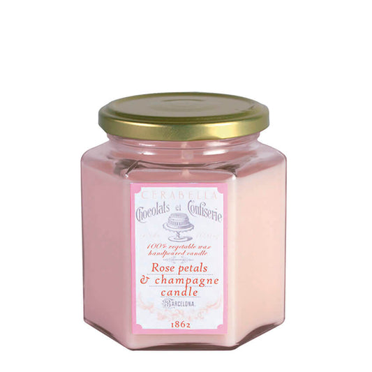 Vela perfumada 100% vegetal Rose petals & champagne